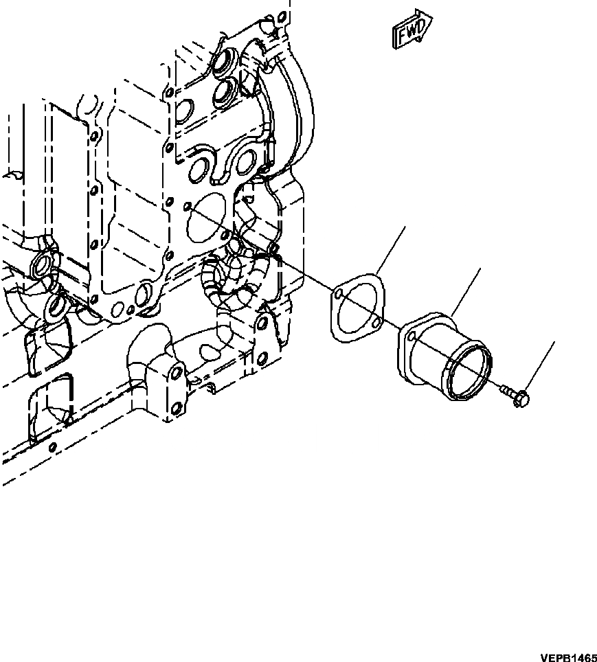 Схема запчастей Komatsu PC300LC-8 - A-AA ВОДН. ВХОДН. СОЕДИН-Е ДВИГАТЕЛЬ