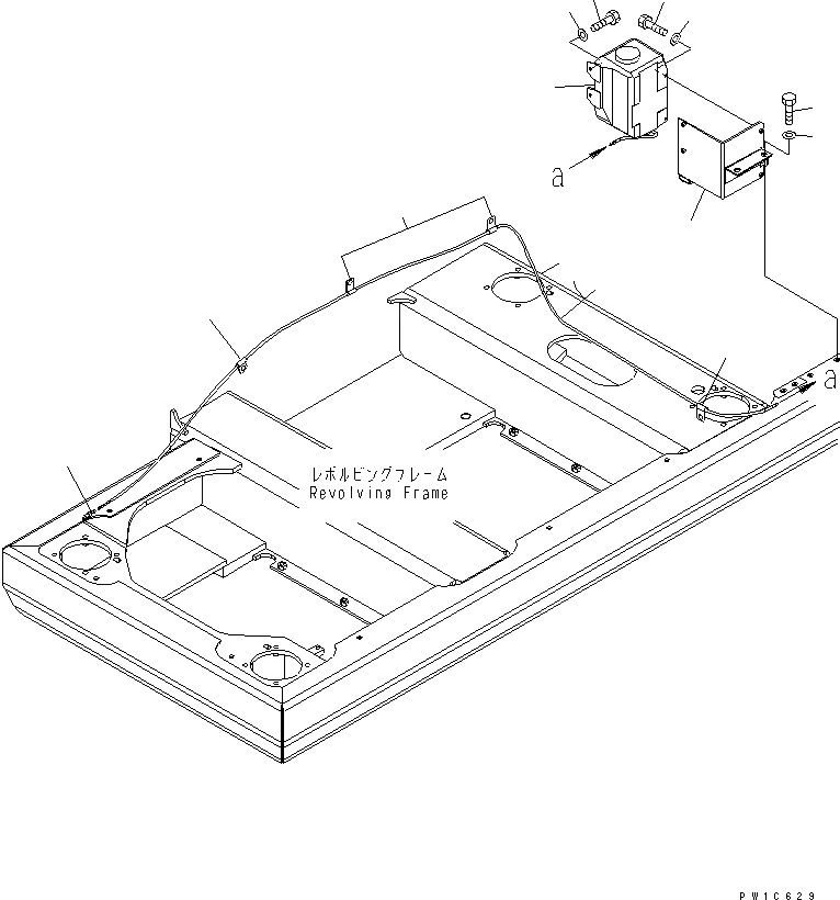 Схема запчастей Komatsu PC300LL-7L - ОМЫВАТЕЛЬ СТЕКЛА ( INCH RISER) КАБИНА ОПЕРАТОРА И СИСТЕМА УПРАВЛЕНИЯ