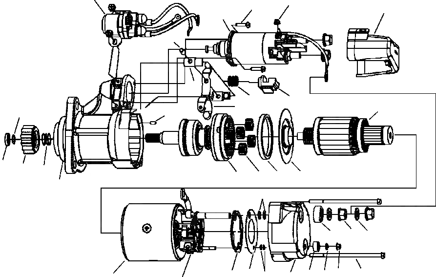 Схема запчастей Komatsu PC300LC-6LC - FIG. A-AB СТАРТЕР - DELCO REMY 9 9MT ДВИГАТЕЛЬ