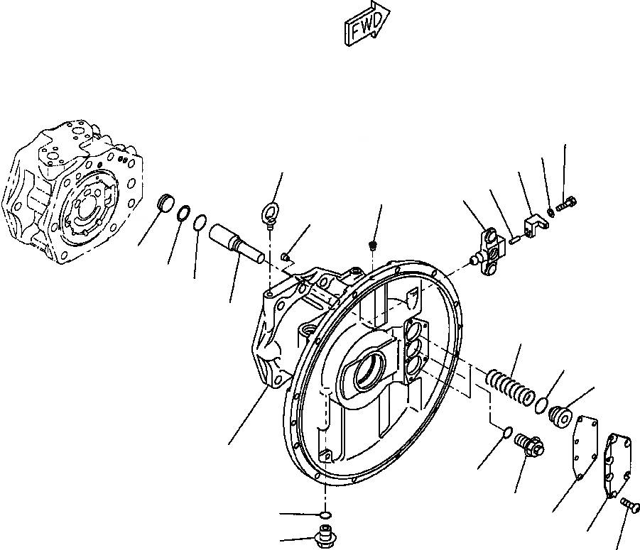 Схема запчастей Komatsu PC300LC-6LC - FIG. H-A ОСНОВН. ГИДР. НАСОС., НАСОС /9 - HPV ++BARO- ГИДРАВЛИКА