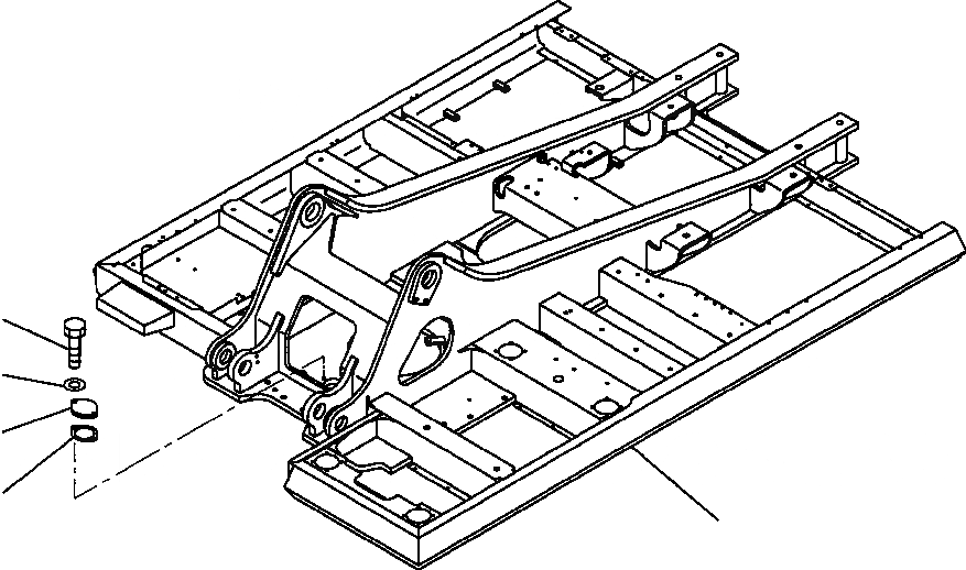 Схема запчастей Komatsu PC300LC-6LC - FIG. J-A ОСНОВНАЯ РАМА ОСНОВНАЯ РАМА И ЕЕ ЧАСТИ