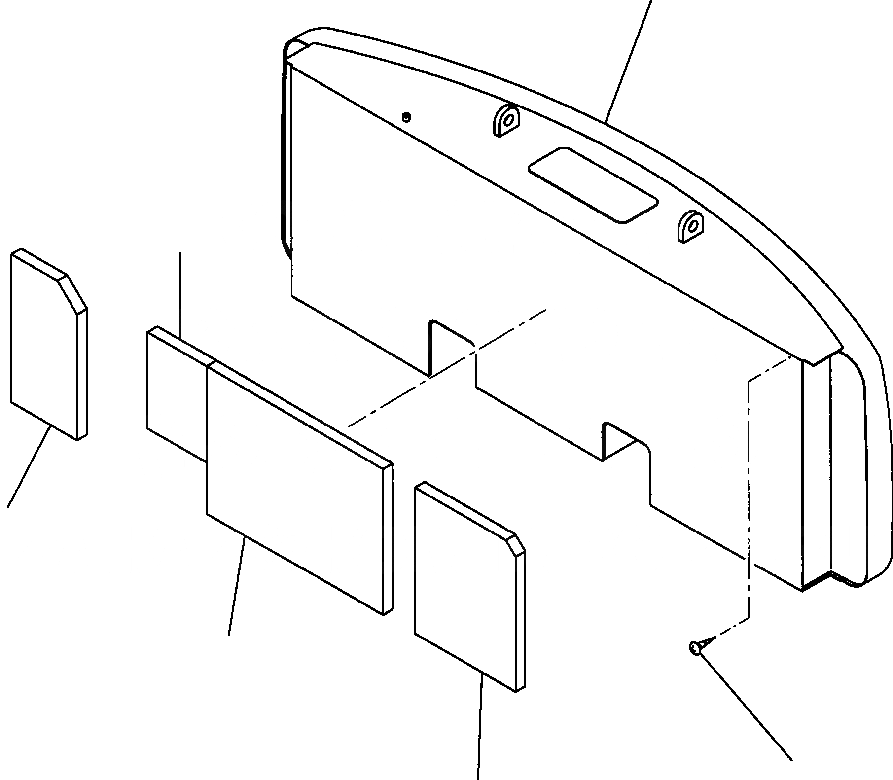 Схема запчастей Komatsu PC300LC-6LC - FIG. M-A ПРОТИВОВЕС - KG (,9 LBS) ЧАСТИ КОРПУСА