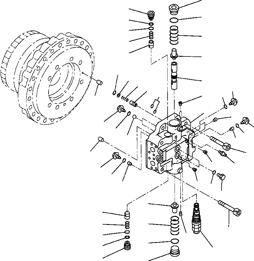 Схема запчастей Komatsu PC300LC-6LC - FIG. P-A МОТОР ХОДА - СТАНДАРТН. - КРЫШКАASSEMBLY - ДЛЯ PCLC- НИЖНЯЯ ГИДРОЛИНИЯ И ЛИНИЯ ХОДА