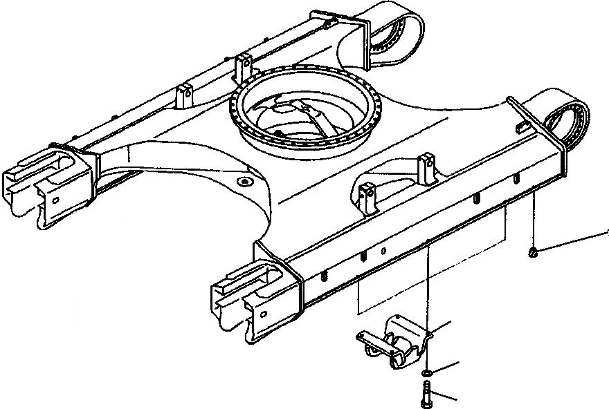 Схема запчастей Komatsu PC300LC-6LC - FIG. R-A ЦЕНТРАЛЬН. ЗАЩИТА ХОДОВАЯ