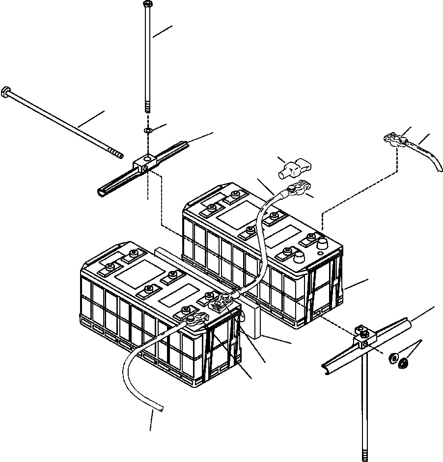 Схема запчастей Komatsu PC300LC-7L - E-A BATTERIES ЭЛЕКТРИКА