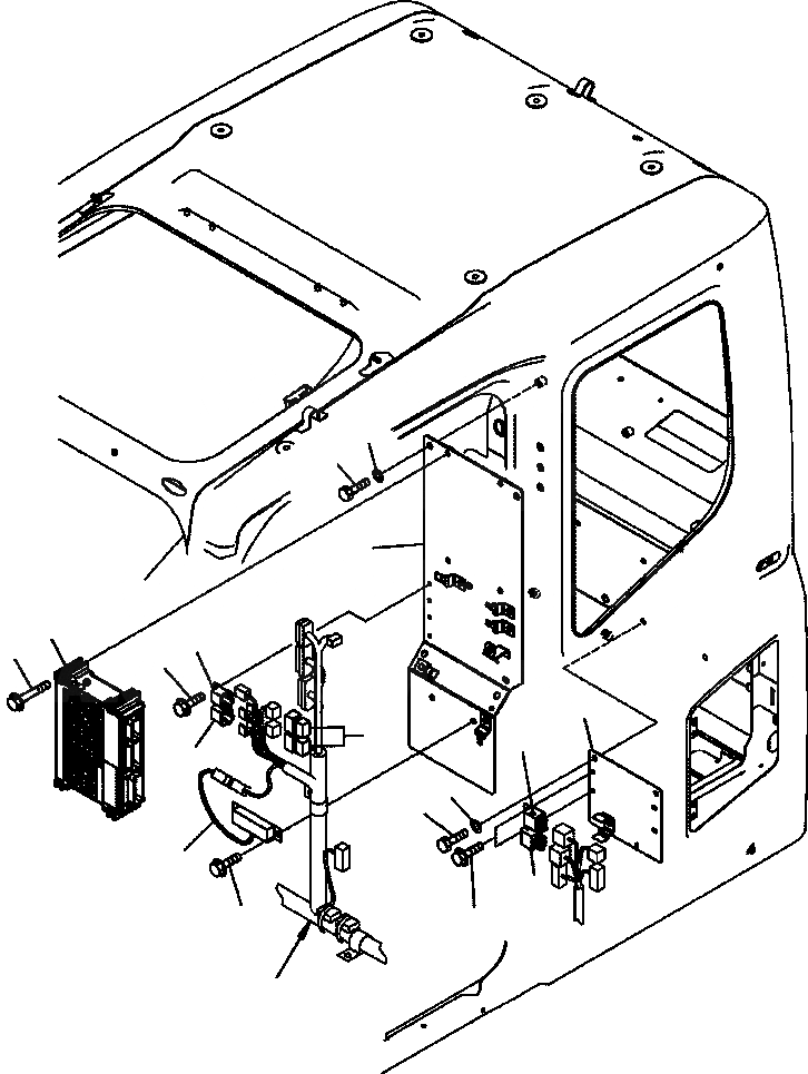 Схема запчастей Komatsu PC300LC-7L - K-8A КАБИНА ПАНЕЛЬ заводской номер A87- OPERATOR ОБСТАНОВКА И СИСТЕМА УПРАВЛЕНИЯ