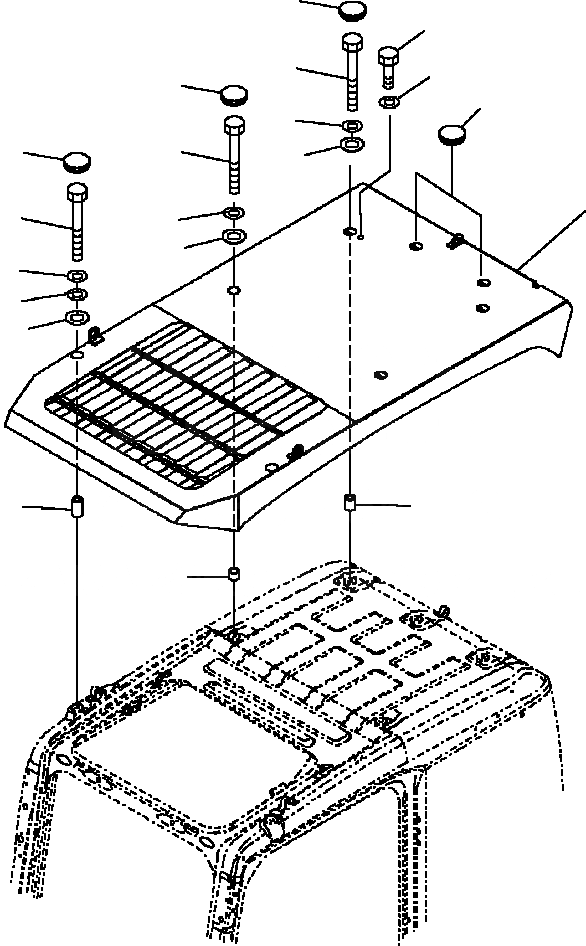 Схема запчастей Komatsu PC300LC-7L - K-A КАБИНА ВЕРХН. ЧАСТИ КОРПУСА OPERATOR ОБСТАНОВКА И СИСТЕМА УПРАВЛЕНИЯ