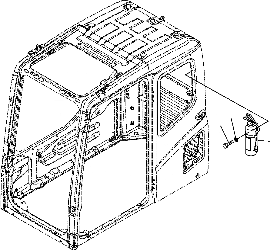 Схема запчастей Komatsu PC300LC-7L - K8-A ОГНЕТУШИТЕЛЬ заводской номер A8-A87 OPERATOR ОБСТАНОВКА И СИСТЕМА УПРАВЛЕНИЯ