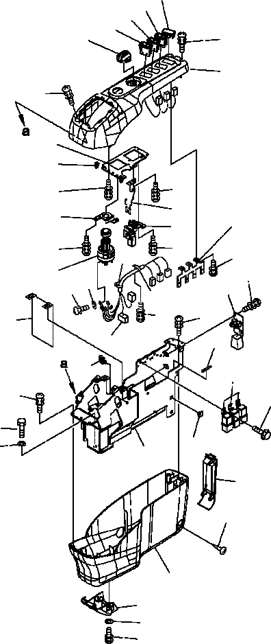 Схема запчастей Komatsu PC300LC-7L - K-A КАБИНА ОСНОВН. КОНСТРУКЦИЯ ПРАВ. КОНСОЛЬ заводской номер A8-A87 OPERATOR ОБСТАНОВКА И СИСТЕМА УПРАВЛЕНИЯ