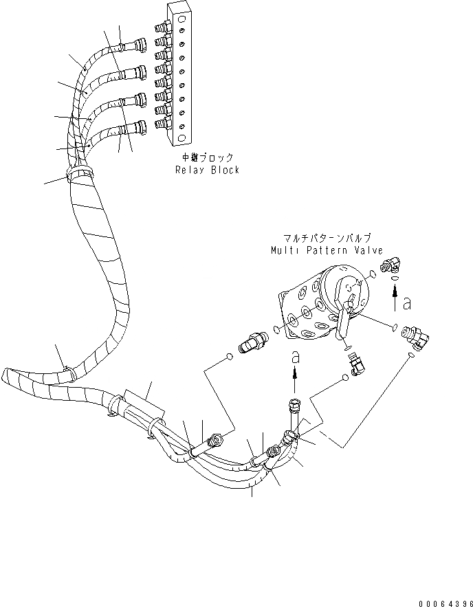 Схема запчастей Komatsu PC300LC-7E0 - MULTI КЛАПАН (ISO/ШЛАНГИ ДЛЯ ЭКСКАВАТ. CHANGE КЛАПАН) ГИДРАВЛИКА