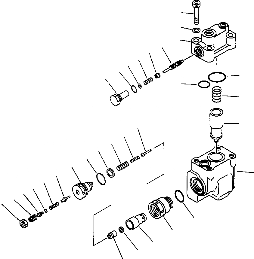 Схема запчастей Komatsu PC300LL-6 - FIG. H-A ПРЕДОТВРАЩЕНИЕ СМЕЩЕНИЮ - ЗАКРЫВАЮЩИЙ КЛАПАН(ДЛЯ СТРЕЛЫ И РУКОЯТЬ ЛИНИЯ) ГИДРАВЛИКА