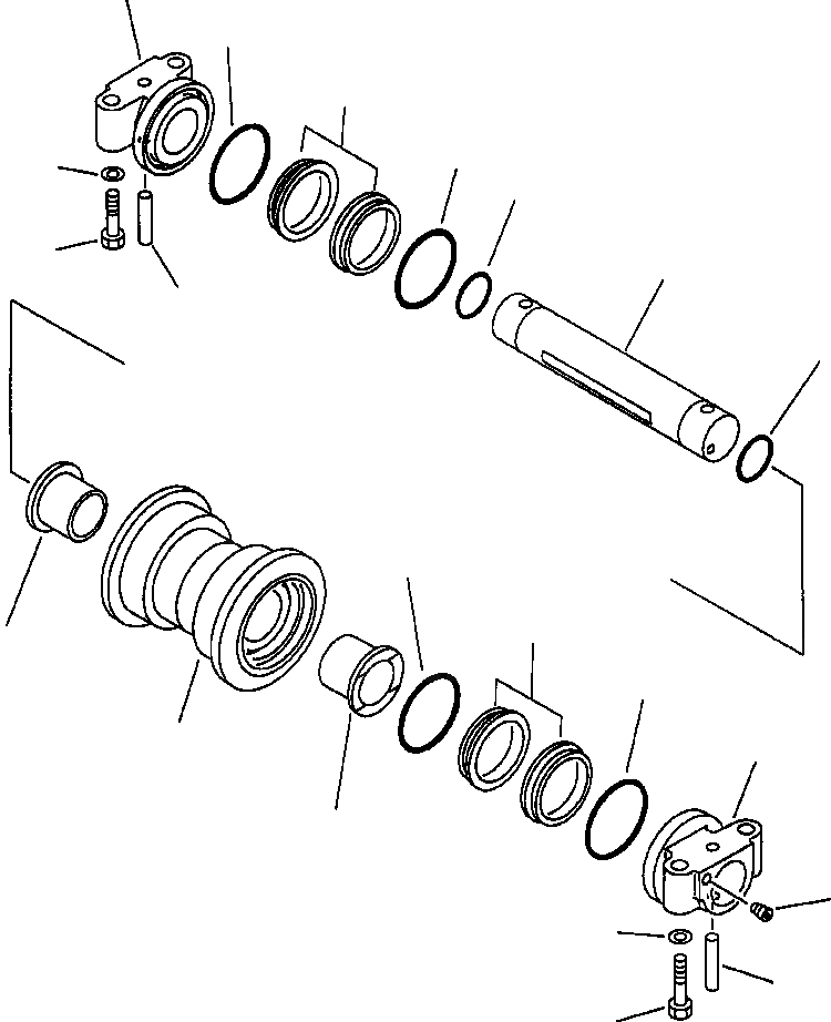 Схема запчастей Komatsu PC300LL-6 - FIG. R-A ОПОРНЫЙ КАТОК ХОДОВАЯ