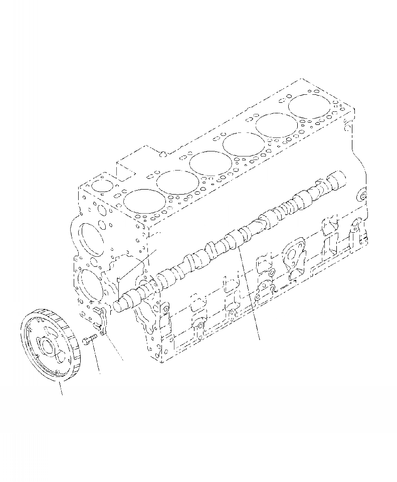 Схема запчастей Komatsu PC300LL-7E0 - A-AA РАСПРЕДВАЛ ДВИГАТЕЛЬ