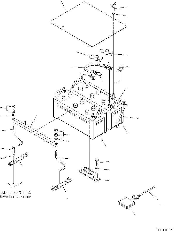 Схема запчастей Komatsu PC308USLC-3E0-W1 - АККУМУЛЯТОР (ВЫСОК. ЕМК.) (NX) ЭЛЕКТРИКА