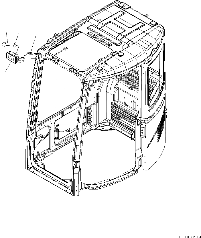 Схема запчастей Komatsu PC308USLC-3E0-W1 - ДОПОЛН. РАБОЧ. ОСВЕЩЕНИЕ ЭЛЕКТРИКА