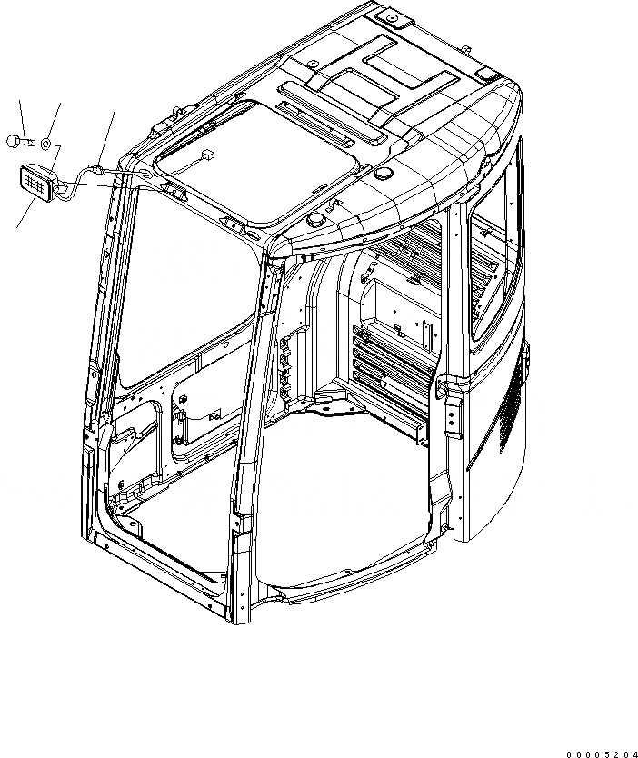 Схема запчастей Komatsu PC308USLC-3 - ДОПОЛН. РАБОЧ. ОСВЕЩЕНИЕ(№-) ЭЛЕКТРИКА