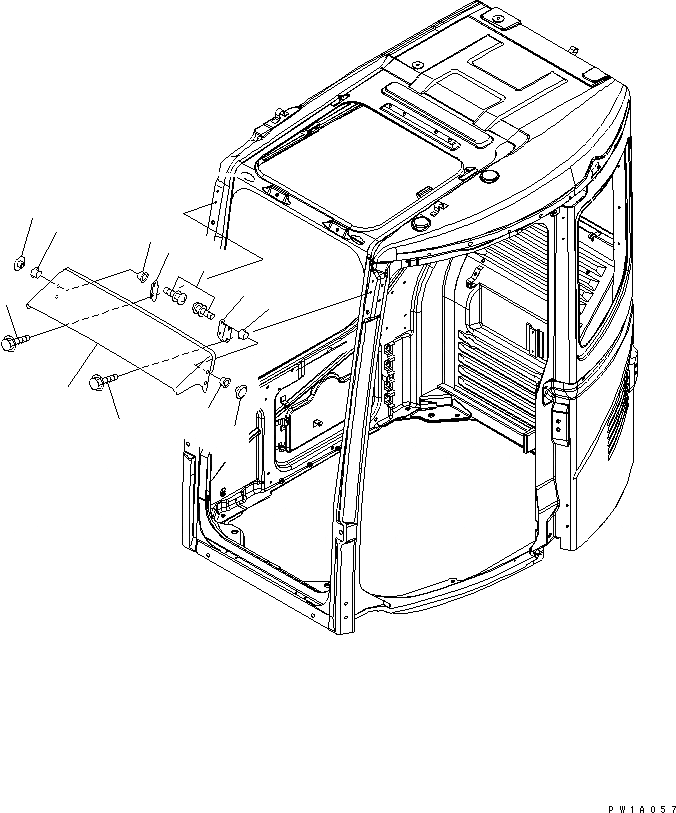 Схема запчастей Komatsu PC308USLC-3 - КОЗЫРЕК(№-) КАБИНА ОПЕРАТОРА И СИСТЕМА УПРАВЛЕНИЯ