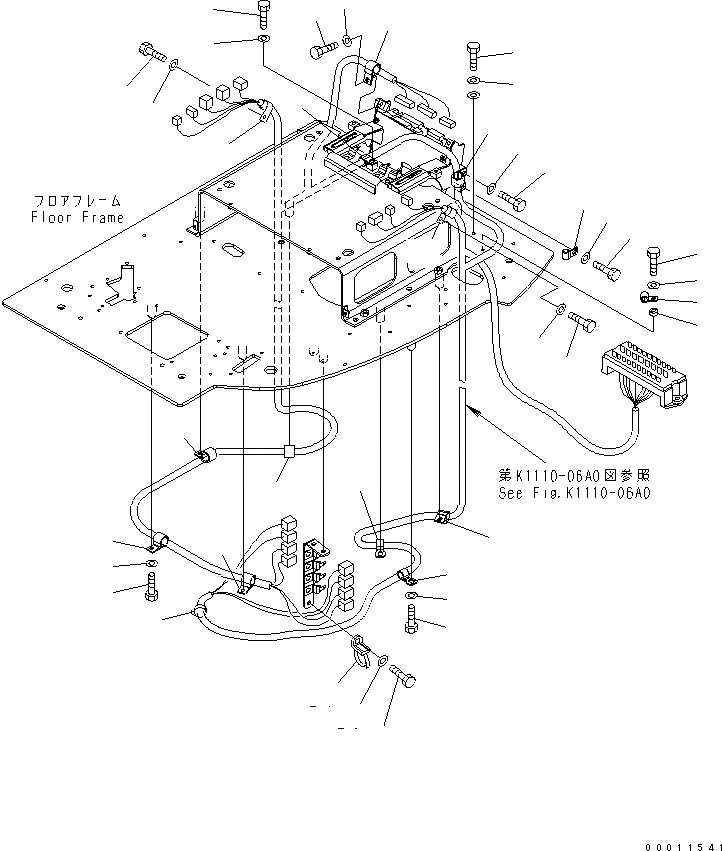 Схема запчастей Komatsu PC308USLC-3 - ОСНОВН. КОНСТРУКЦИЯ (Э/ПРОВОДКА КРЕПЛЕНИЕ)(№-) КАБИНА ОПЕРАТОРА И СИСТЕМА УПРАВЛЕНИЯ