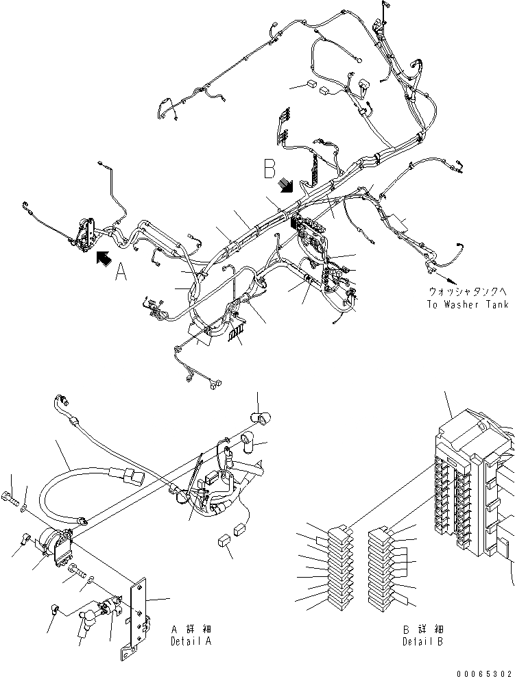 Схема запчастей Komatsu PC350LC - OPERATORґS КАБИНА (ПОЛ) (Э/ПРОВОДКА) (С КРЫША ДВОРНИКИ) (СПЕЦ-Я ДЛЯ РАЗРУШ. ЗДАНИЙ) (№K-K89) K OPERATORґS ОБСТАНОВКА И СИСТЕМА УПРАВЛЕНИЯ