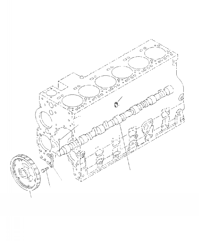 Схема запчастей Komatsu PC350HD-8 - A-AA РАСПРЕДВАЛ ДВИГАТЕЛЬ