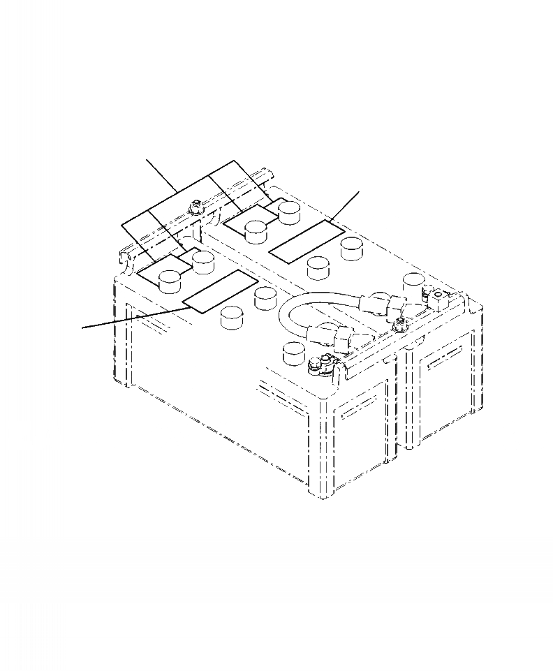 Схема запчастей Komatsu PC350HD-8 - U-A АККУМУЛЯТОР МАРКИРОВКА