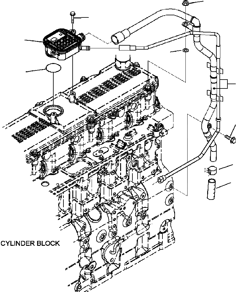 Схема запчастей Komatsu PC350LL-7E0 - A-AB САПУН КАРТЕРА ДВИГАТЕЛЬ