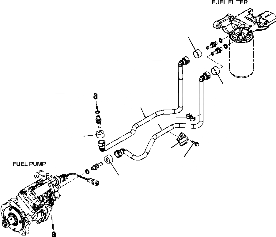 Схема запчастей Komatsu PC350LL-7E0 - A-AB ТРУБЫ ТОПЛ. ФИЛЬТРА ДВИГАТЕЛЬ