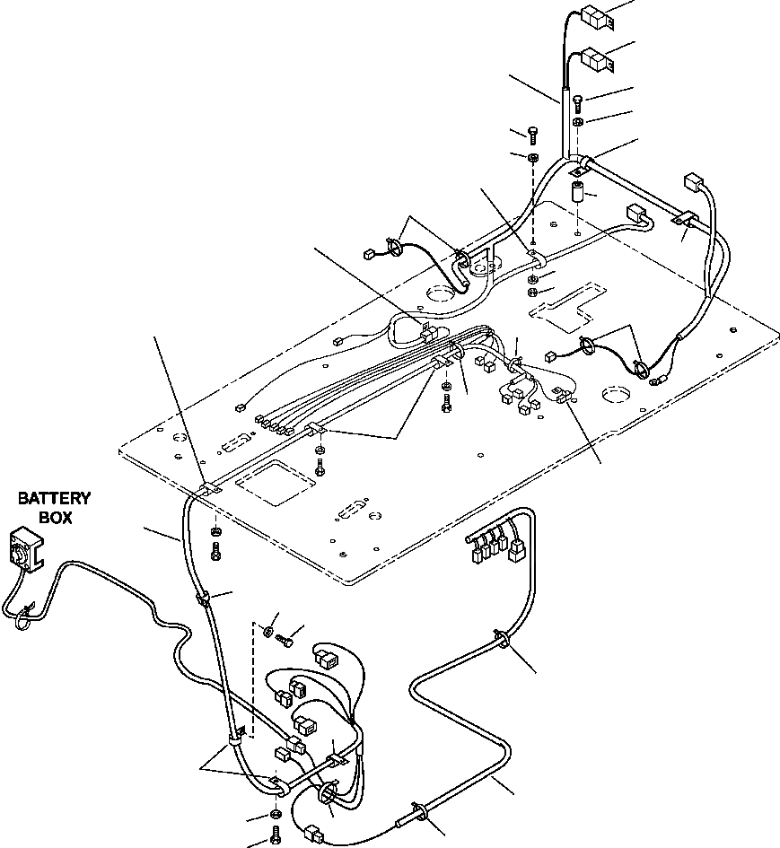 Схема запчастей Komatsu PC350LL-7E0 - E-A ПРОВОДКА 8 И INCH RISERS ЭЛЕКТРИКА