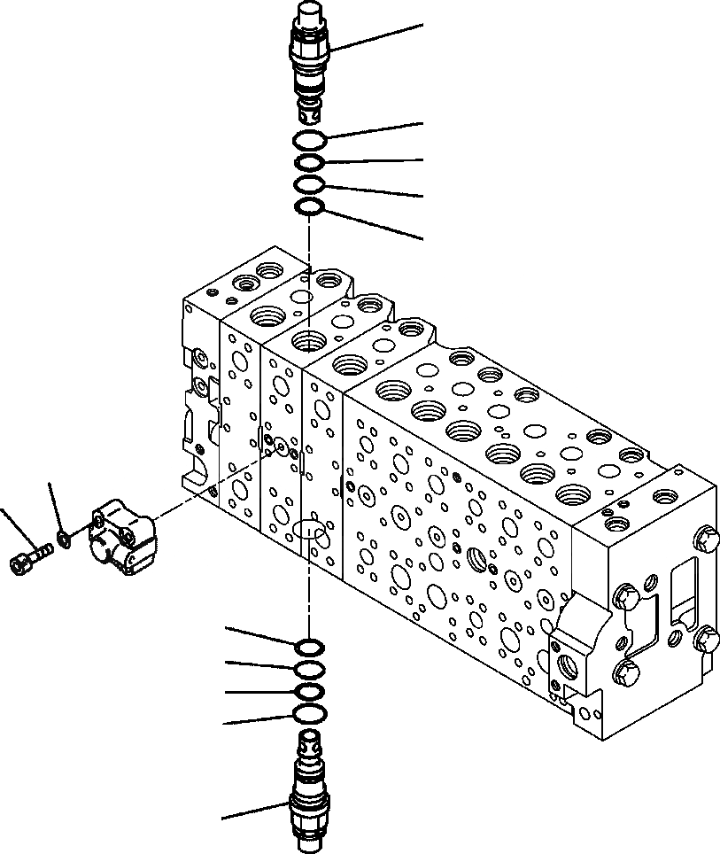 Схема запчастей Komatsu PC350LL-7E0 - H-HA ОСНОВН. УПРАВЛЯЮЩ. КЛАПАН ВСАСЫАЮЩИЙ КЛАПАН БЕЗОПАСНОСТИ (/) ГИДРАВЛИКА