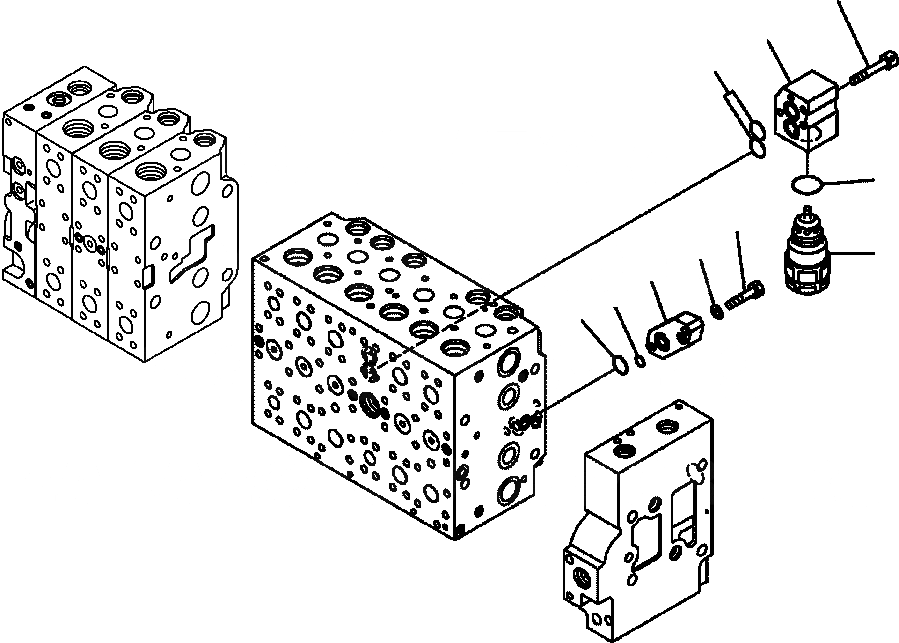 Схема запчастей Komatsu PC350LL-7E0 - H-HB ОСНОВН. УПРАВЛЯЮЩ. КЛАПАН ВСАСЫАЮЩИЙ КЛАПАН БЕЗОПАСНОСТИ (/) ГИДРАВЛИКА