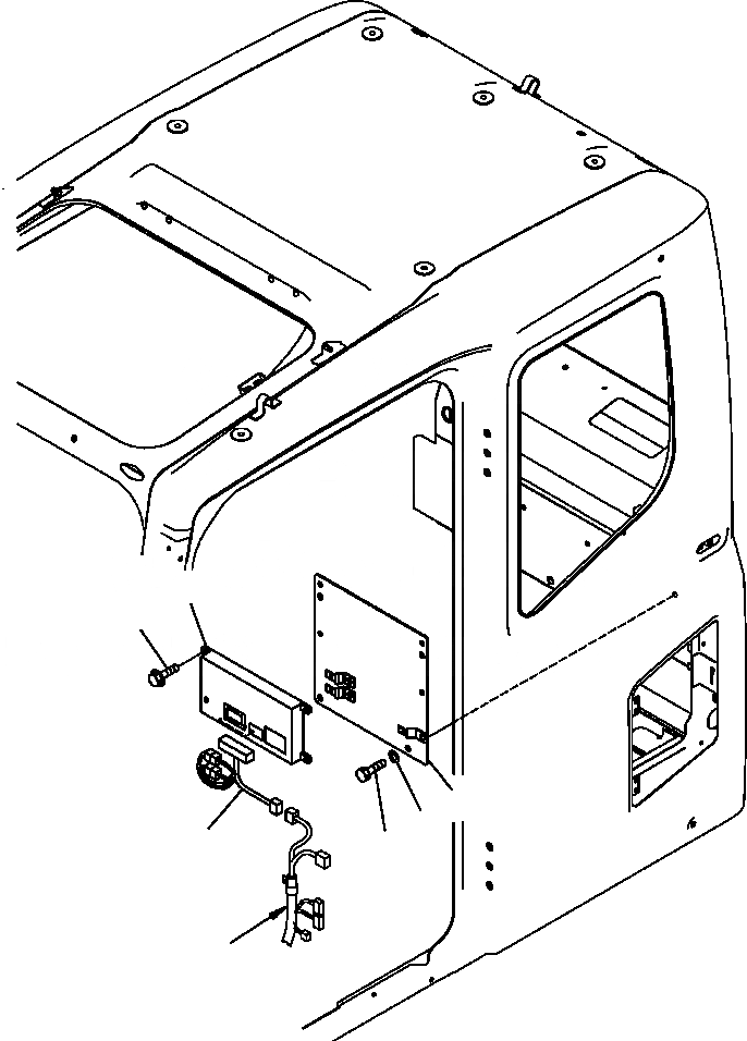 Схема запчастей Komatsu PC350LL-7E0 - K-7H КАБИНА KOMTRAX OPERATOR\XD S ОБСТАНОВКА И СИСТЕМА УПРАВЛЕНИЯ