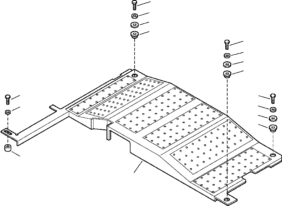 Схема запчастей Komatsu PC350LL-7E0 - M-A ЗАДН. ENTRY WALKWAY ЧАСТИ КОРПУСА