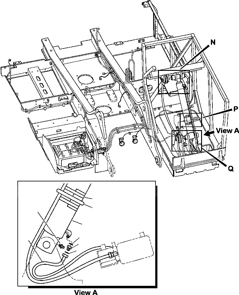 Схема запчастей Komatsu PC350LL-7E0 - M8-A КАБИНА 8/ INCH RISER (COMPONENTS) (/7) ЧАСТИ КОРПУСА