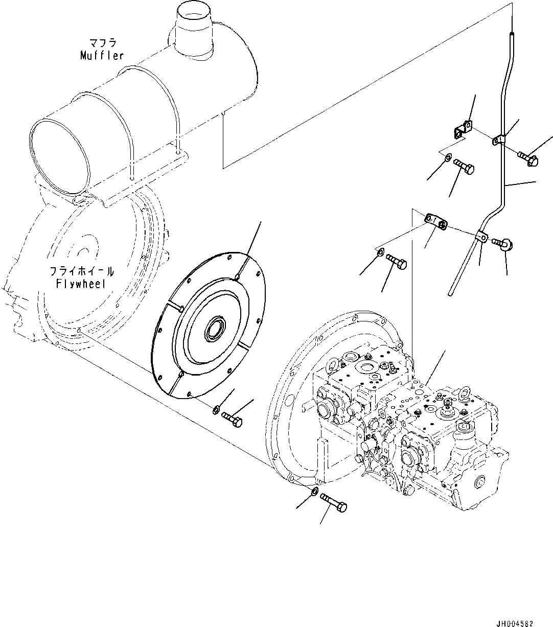 Схема запчастей Komatsu PC350LC-8 - ДЕМПФЕР (№B78-) ДЕМПФЕР