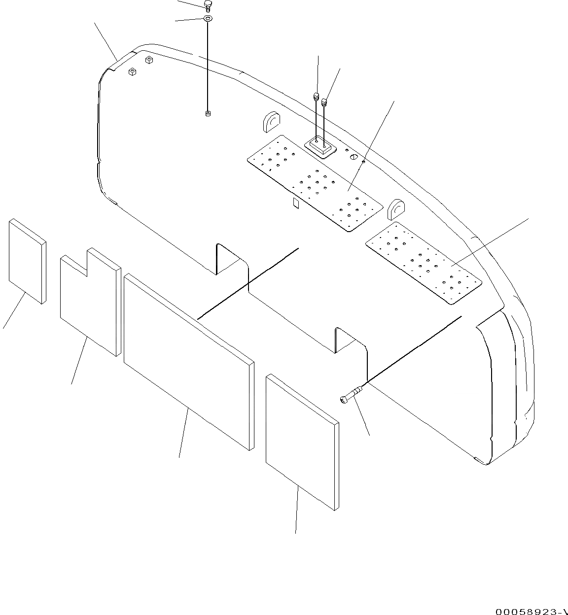 Схема запчастей Komatsu PC350LC-8 - ПРОТИВОВЕС, 7KG ПРОТИВОВЕС, 7KG