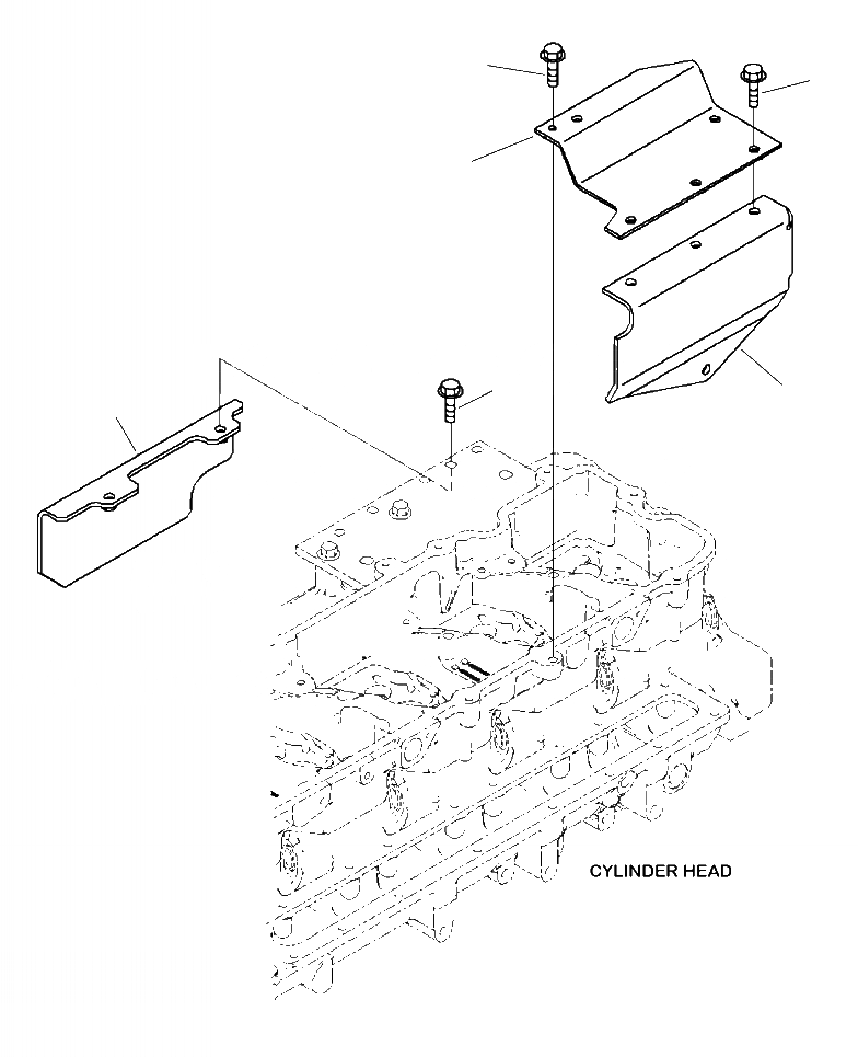 Схема запчастей Komatsu PC360LC-10 - A7- ГОЛОВКА ЦИЛИНДРОВ ТЕРМОЗАЩИТАS ДВИГАТЕЛЬ