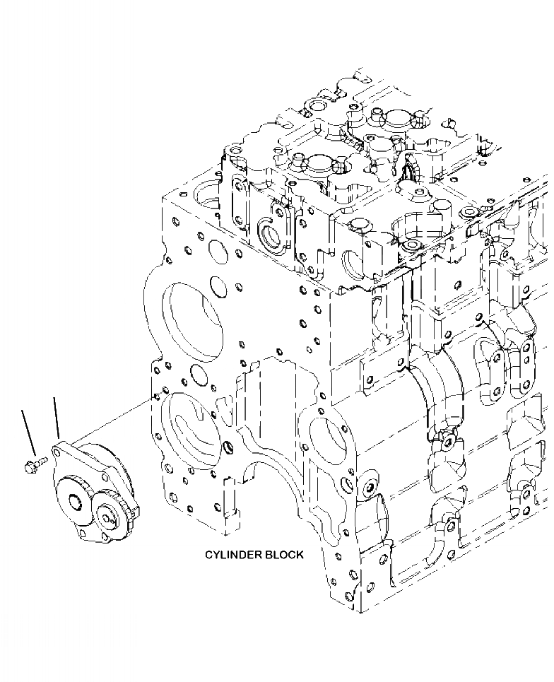 Схема запчастей Komatsu PC360LC-10 - AL- ДВИГАТЕЛЬ МАСЛ. НАСОС ДВИГАТЕЛЬ