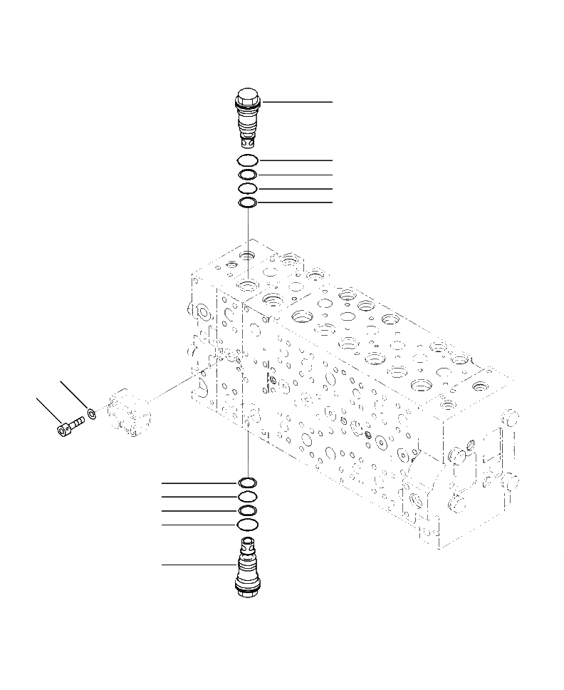 Схема запчастей Komatsu PC360LC-10 - H-A ОСНОВН. УПРАВЛЯЮЩ. КЛАПАН COMPLETE ASSEMBLY (/) ГИДРАВЛИКА