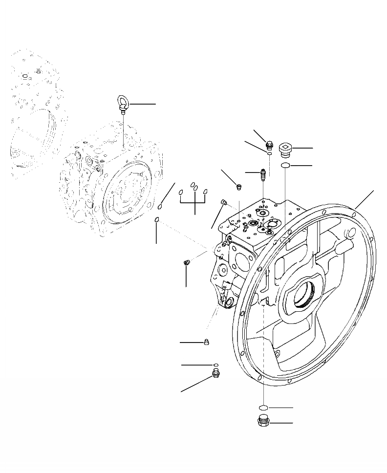 Схема запчастей Komatsu PC360LC-10 - H-A ОСНОВН. НАСОС COMPLETE ПОРШЕНЬ НАСОС ASSEMBLY (/) ГИДРАВЛИКА