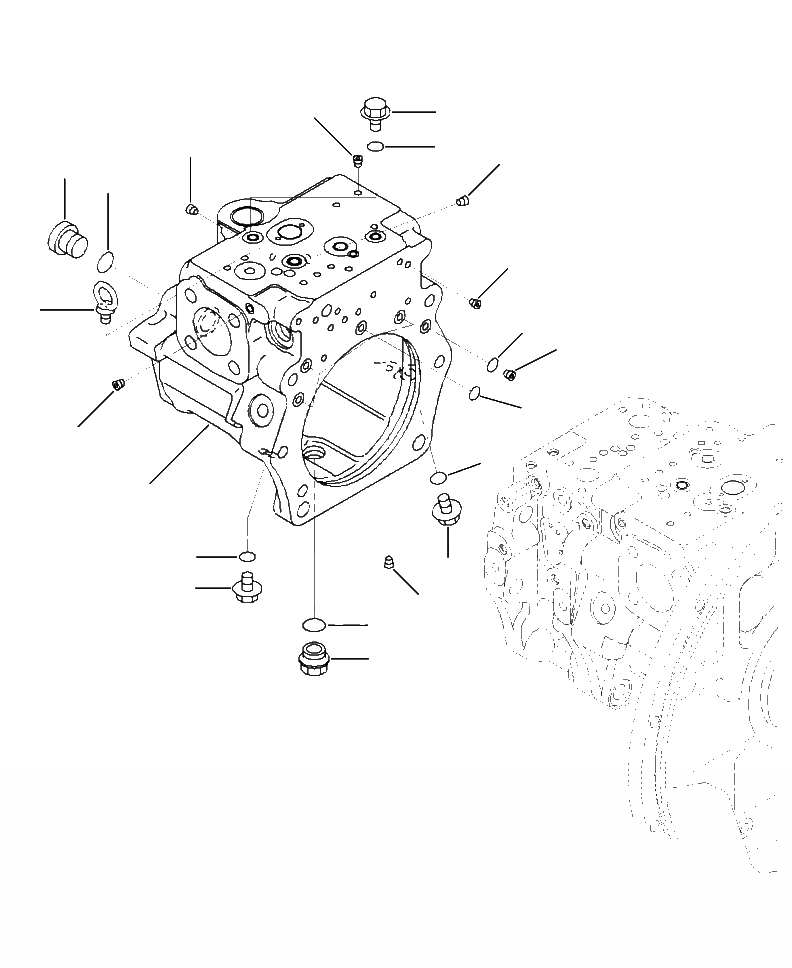 Схема запчастей Komatsu PC360LC-10 - H-A ОСНОВН. НАСОС COMPLETE ПОРШЕНЬ НАСОС ASSEMBLY (/) ГИДРАВЛИКА