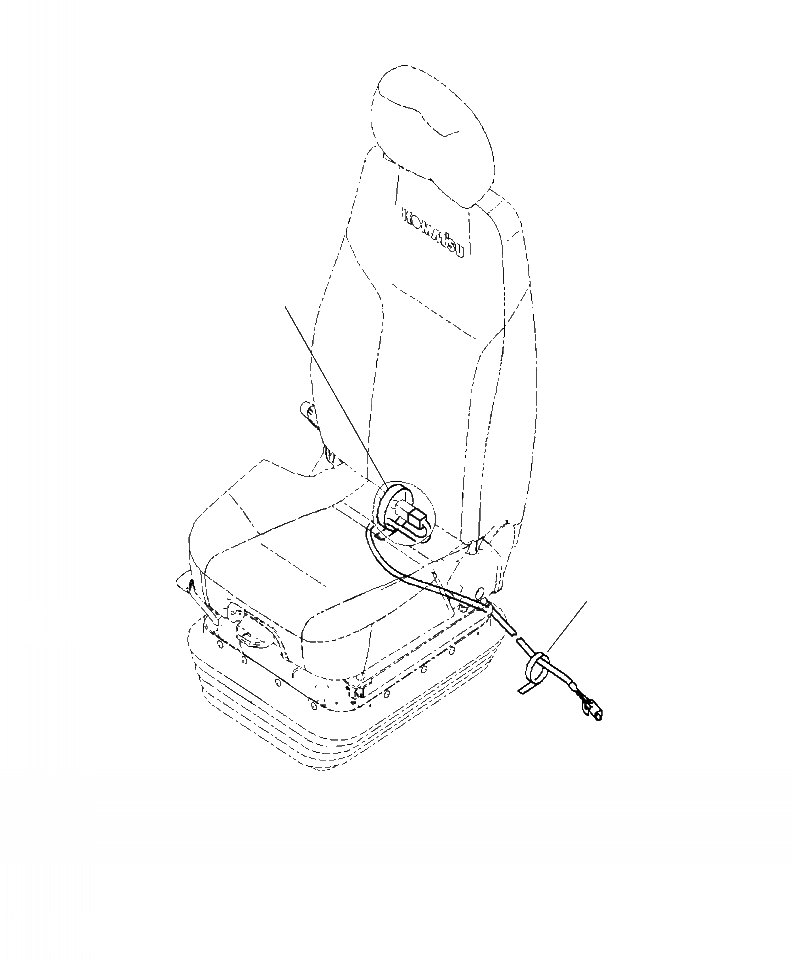 Схема запчастей Komatsu PC360LC-10 - K-A OPERATOR СИДЕНЬЕ STRAP TIE OPERATOR\XD S ОБСТАНОВКА И СИСТЕМА УПРАВЛЕНИЯ