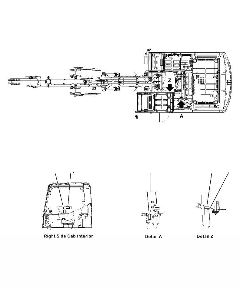 Схема запчастей Komatsu PC360LC-10 - U-A ТАБЛИЧКИ SHIFT PATTEREN - ISO/ЭКСКАВАТ. МАРКИРОВКА