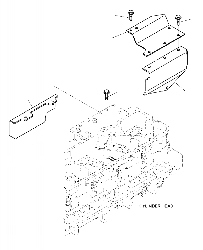 Схема запчастей Komatsu PC390LC-10 - A7- ГОЛОВКА ЦИЛИНДРОВ ТЕРМОЗАЩИТАS ДВИГАТЕЛЬ