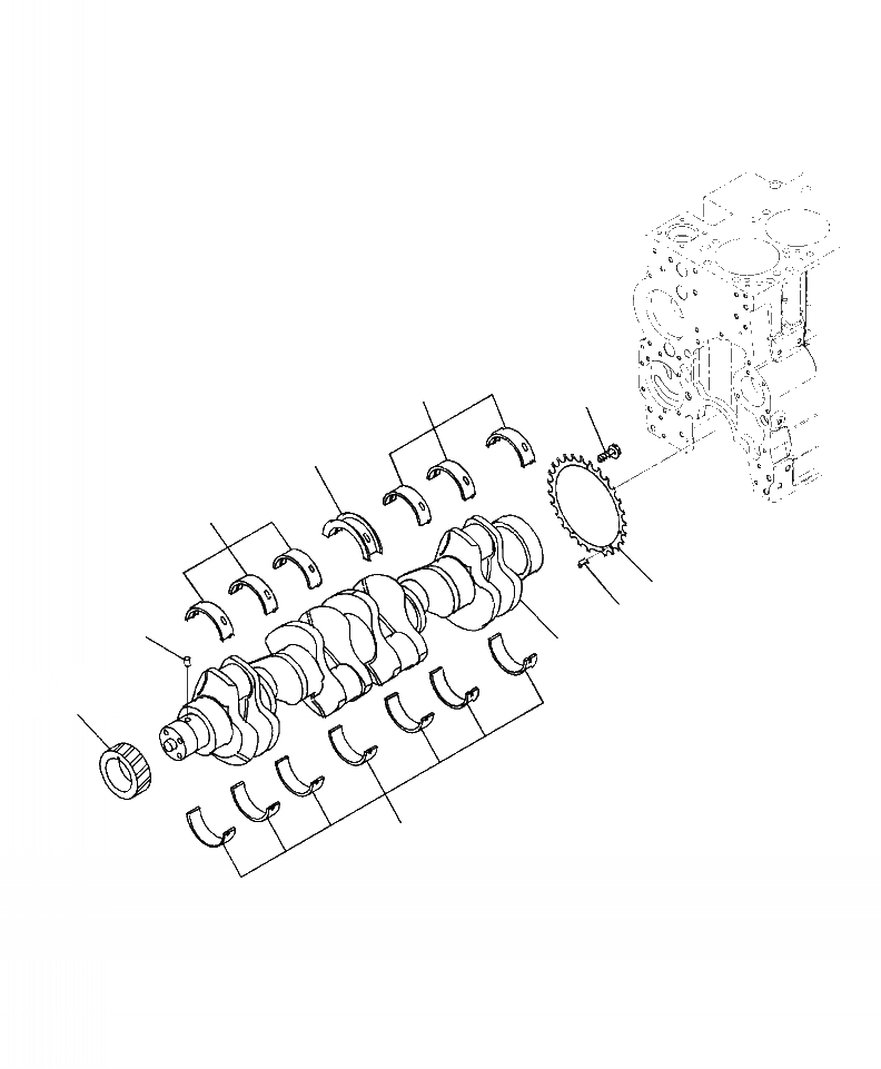 Схема запчастей Komatsu PC390LC-10 - A9- КОЛЕНВАЛ ДВИГАТЕЛЬ