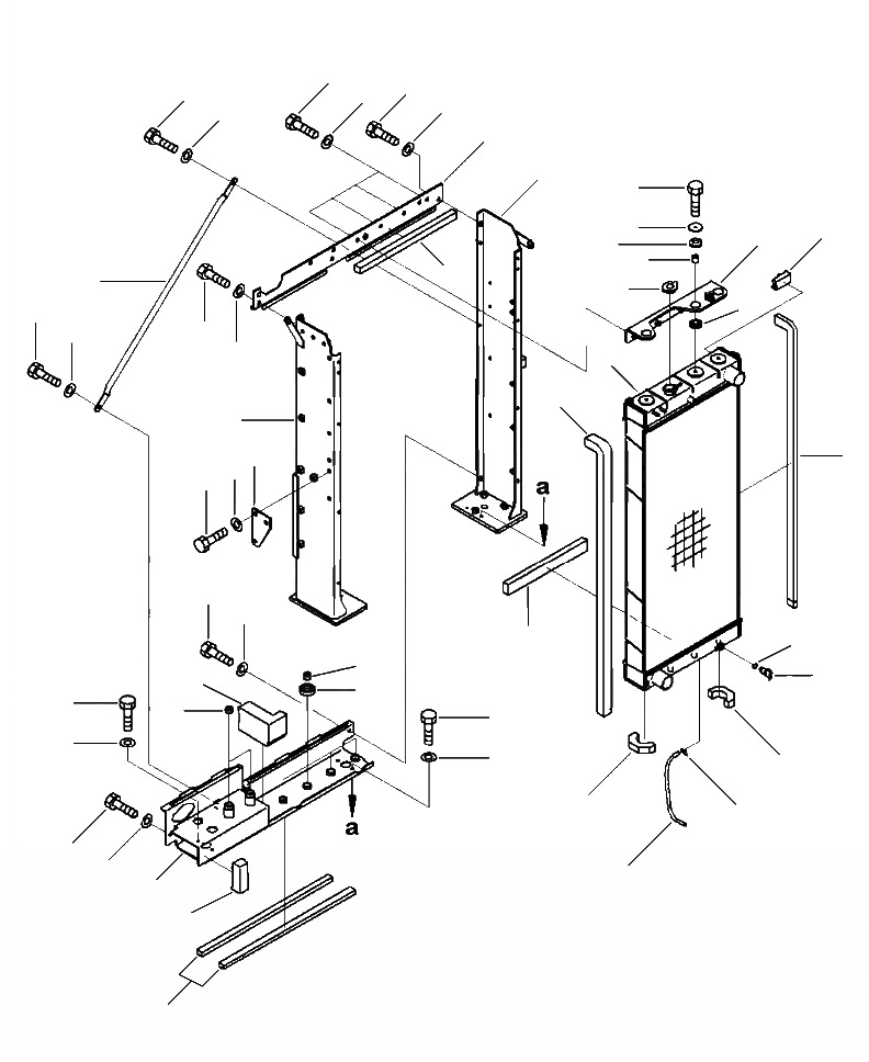 Схема запчастей Komatsu PC390LC-10 - C-A СИСТЕМА ОХЛАЖДЕНИЯ РАДИАТОР СИСТЕМА ОХЛАЖДЕНИЯ