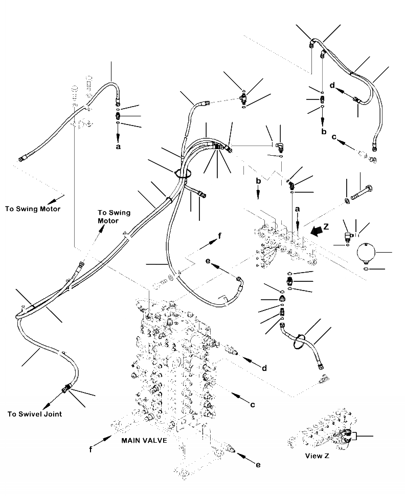 Схема запчастей Komatsu PC390LC-10 - H8-A ГИДРОЛИНИЯ СОЛЕНОИДНЫЙ КЛАПАН ЛИНИИ ГИДРАВЛИКА