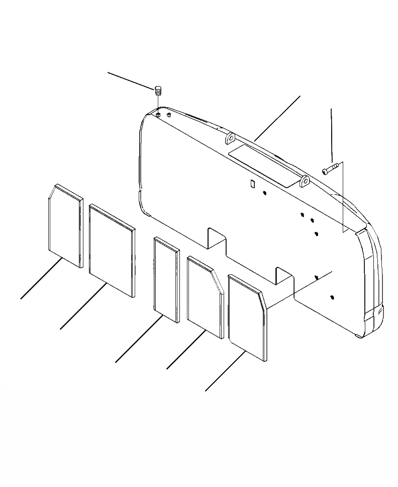 Схема запчастей Komatsu PC390LC-10 - M-A ПРОТИВОВЕС STD (7,9 KG) ЧАСТИ КОРПУСА И КРЫШКИ