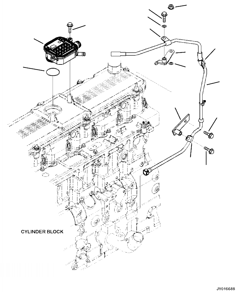 Схема запчастей Komatsu PC390LL-10 A50601 - ABR- САПУН ДВИГАТЕЛЬ