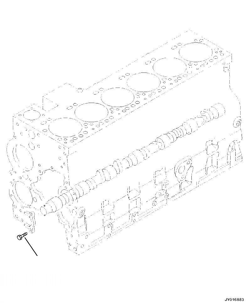 Схема запчастей Komatsu PC390LL-10 A50601 - APP- ЧАСТИ PERДЛЯMANCE БОЛТ ДВИГАТЕЛЬ