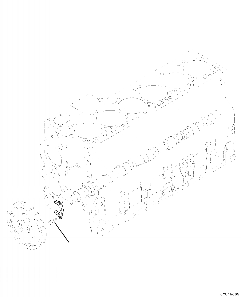 Схема запчастей Komatsu PC390LL-10 A50601 - APP- ЧАСТИ PERДЛЯMANCE СУППОРТ ДВИГАТЕЛЬ